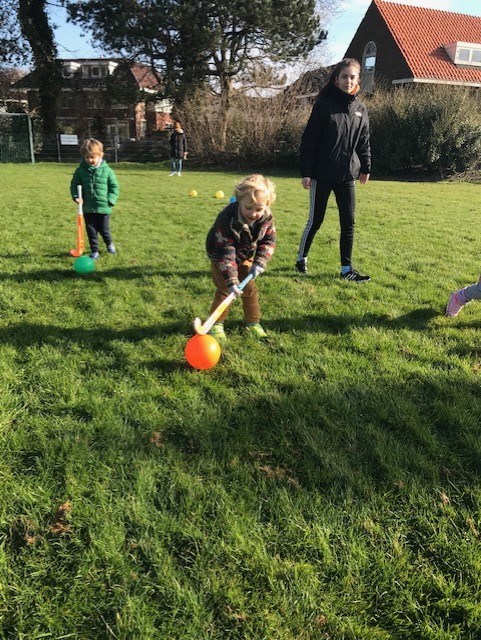 Voetbal En Hockeystick